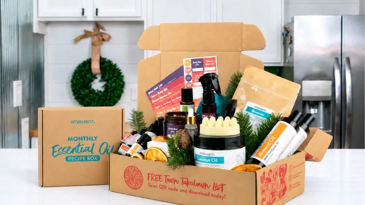 This month’s Recipe Box opened with its oils, recipe cards and Big Bonus Box supplies