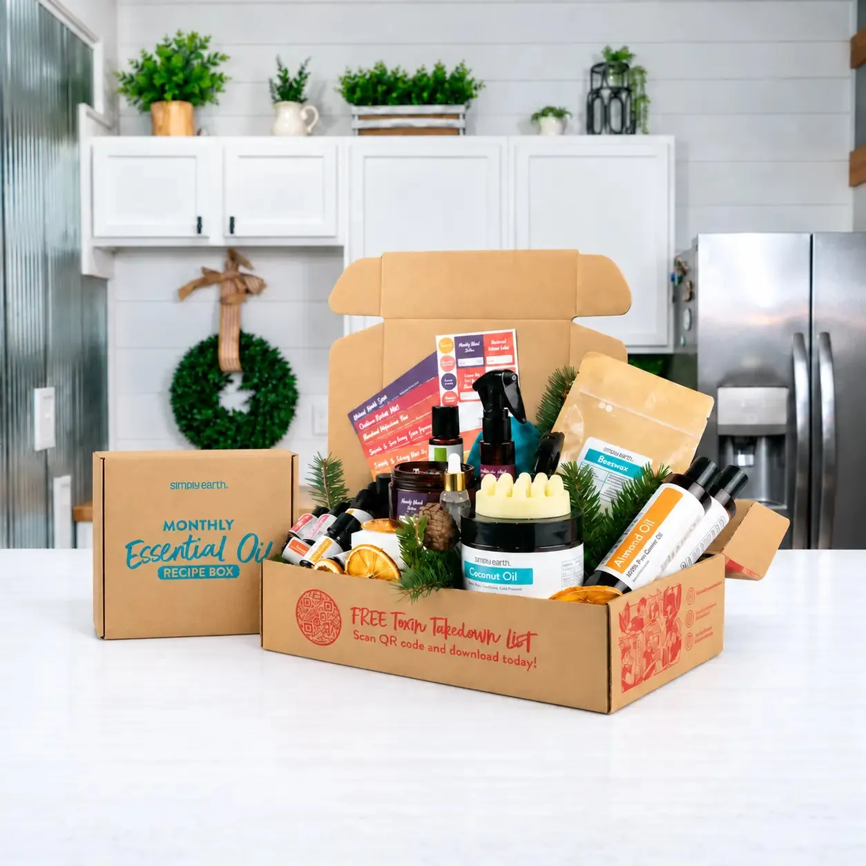 This month’s Recipe Box opened with its oils, recipe cards and Big Bonus Box supplies